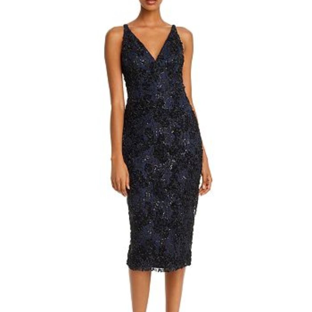 AQUA Sequin Lace Sheath Dress - Size 2 w/tags